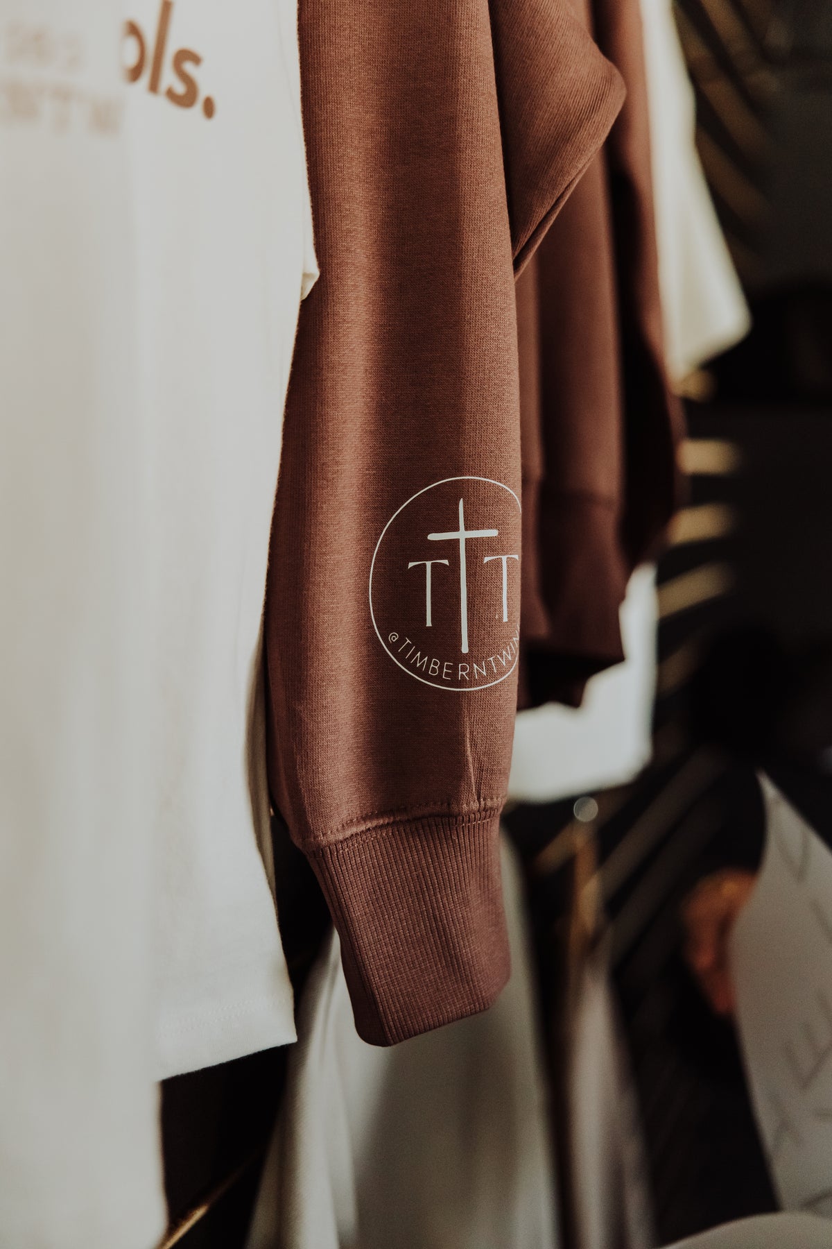 "Created to Create" Boxy Crewneck Sweatshirt in Java