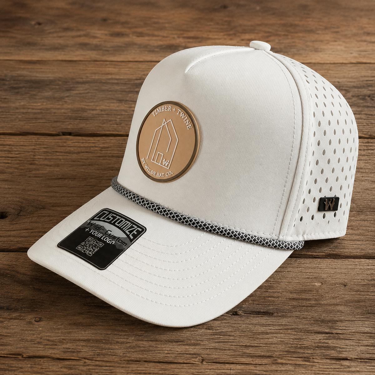 T&T x Wildr Signature Patch Hat — White with Rope